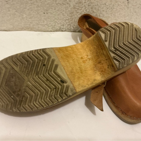Swedish Leather Clogs Womens Sweden tan  EUR 36 - Picture 5 of 5